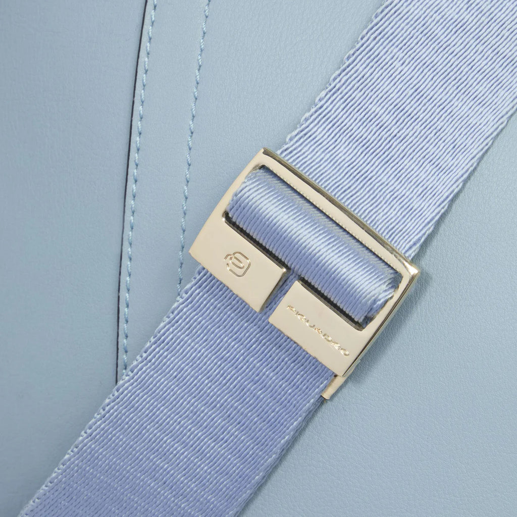 Borsa tracolla donna per iPad Mini Azzurro Beige - Qshops (Piquadro)