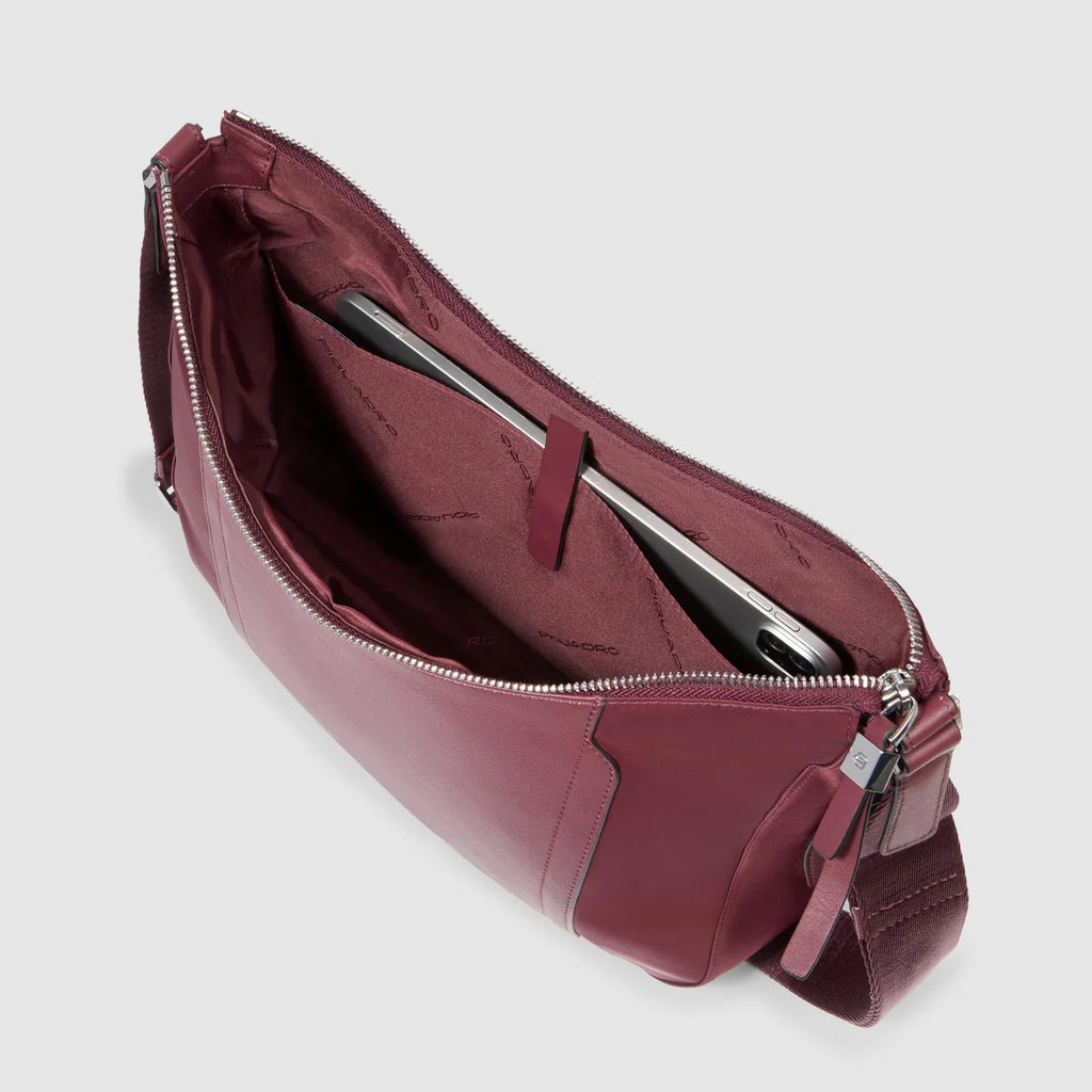 Borsa tracolla donna per iPad mini Bordeaux - Qshops (Piquadro)