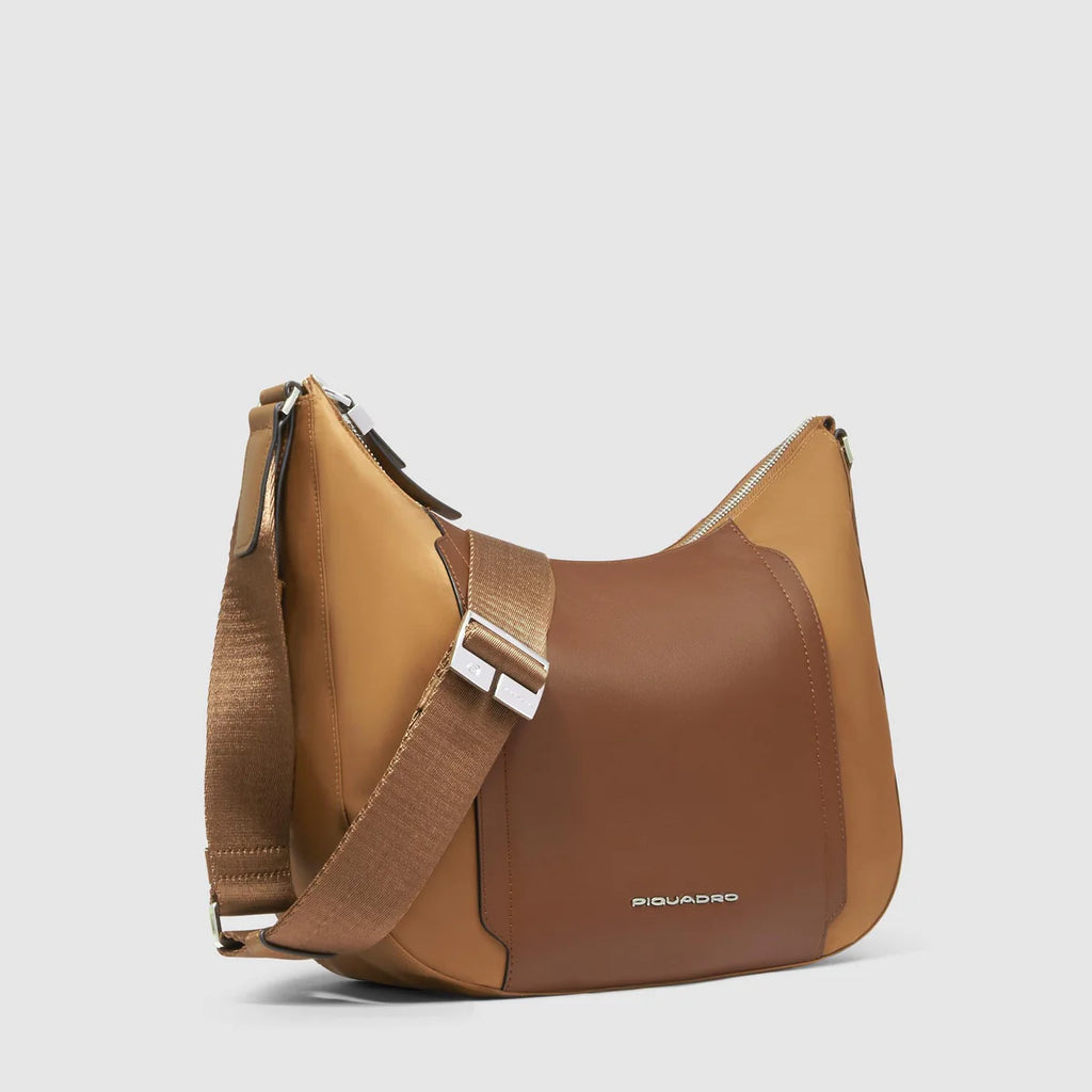 Borsa tracolla donna per iPad mini Cuoio - Qshops (Piquadro)