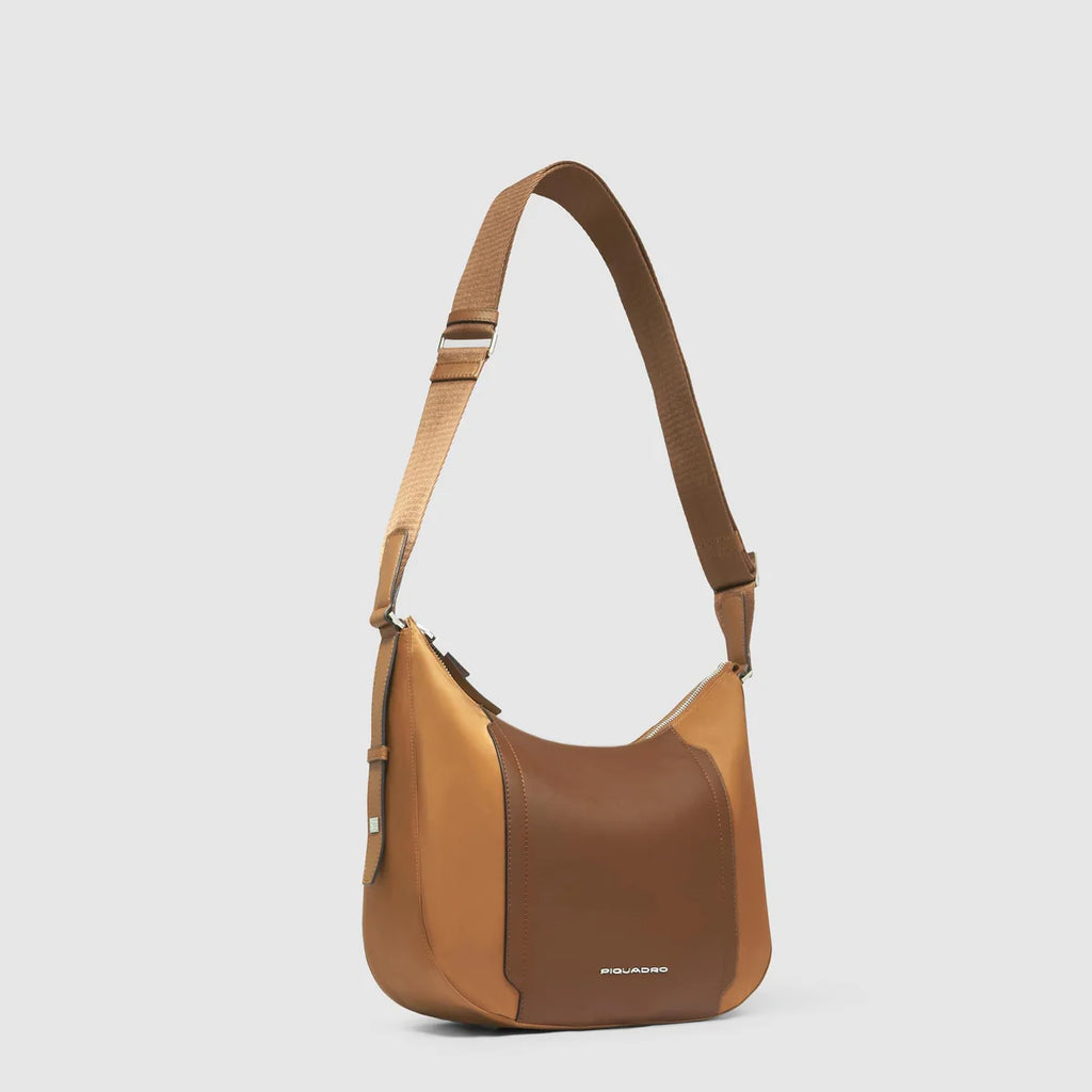 Borsa tracolla donna per iPad mini Cuoio - Qshops (Piquadro)