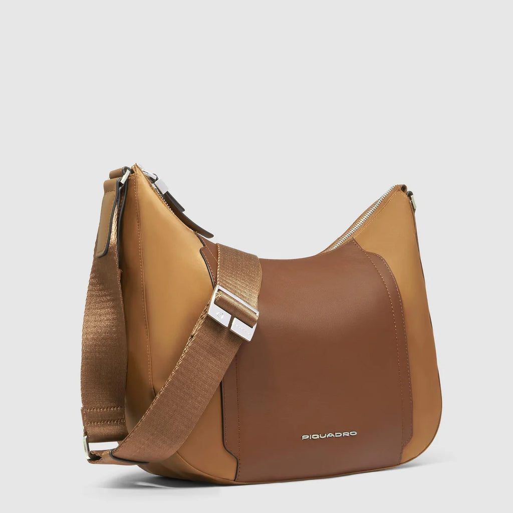 Borsa tracolla donna per iPad Cuoio - Qshops (Piquadro)