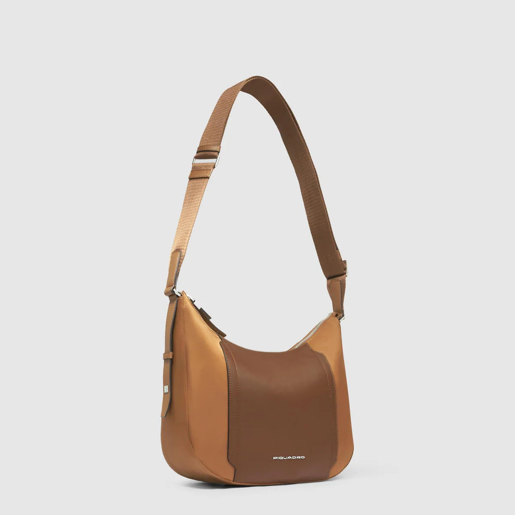 Borsa tracolla donna per iPad Cuoio - Qshops (Piquadro)