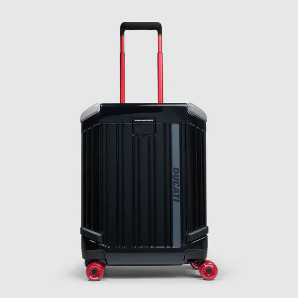 Trolley da cabina rigido 4 ruote Piquadro x Ducati Nero - Qshops (Piquadro)