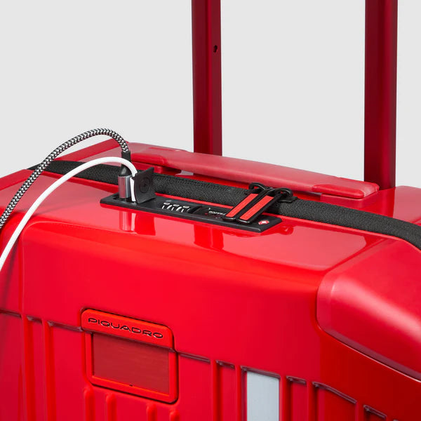 Trolley da cabina rigido 4 ruote Piquadro x Ducati Rosso - Qshops (Piquadro)