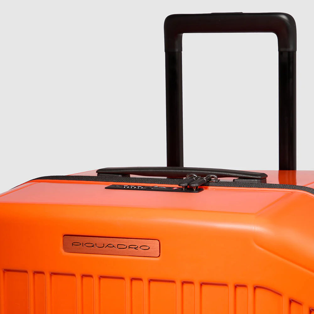 Trolley rigido a 4 ruote modello trunk Arancione - Qshops (Piquadro)