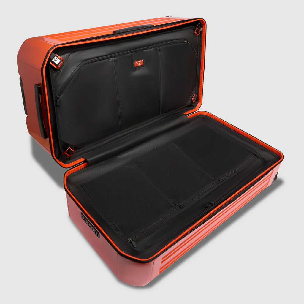 Trolley rigido a 4 ruote modello trunk Arancione - Qshops (Piquadro)