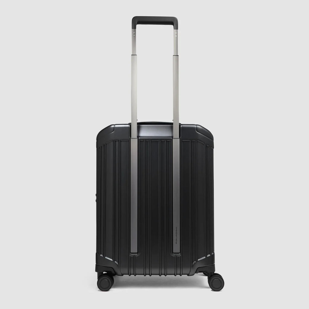 Trolley da cabina con porta pc 17.3 a 4 ruote Nero - Qshops (Piquadro)