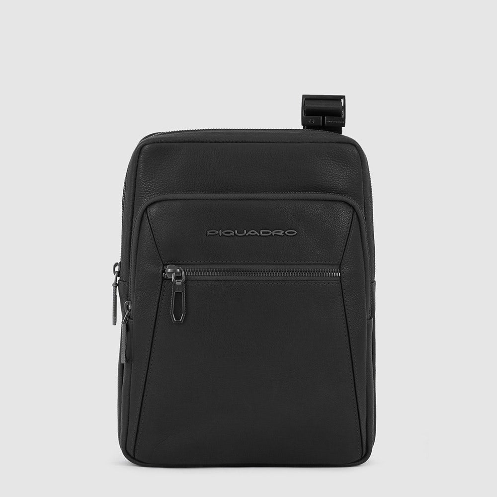Borsello iPad crossbody bag Nero - Qshops (Piquadro)