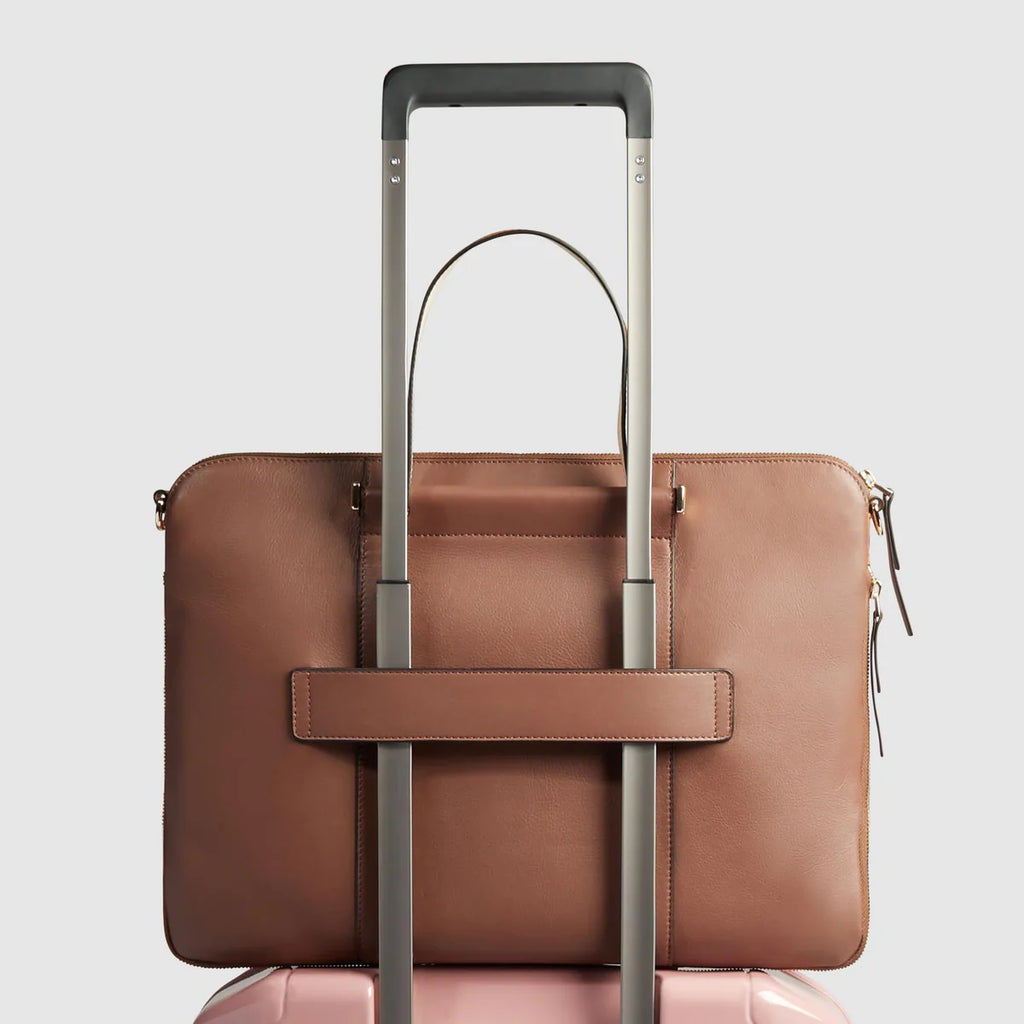 Borsa da lavoro donna porta pc 15.6" Marrone - Qshops (Piquadro)