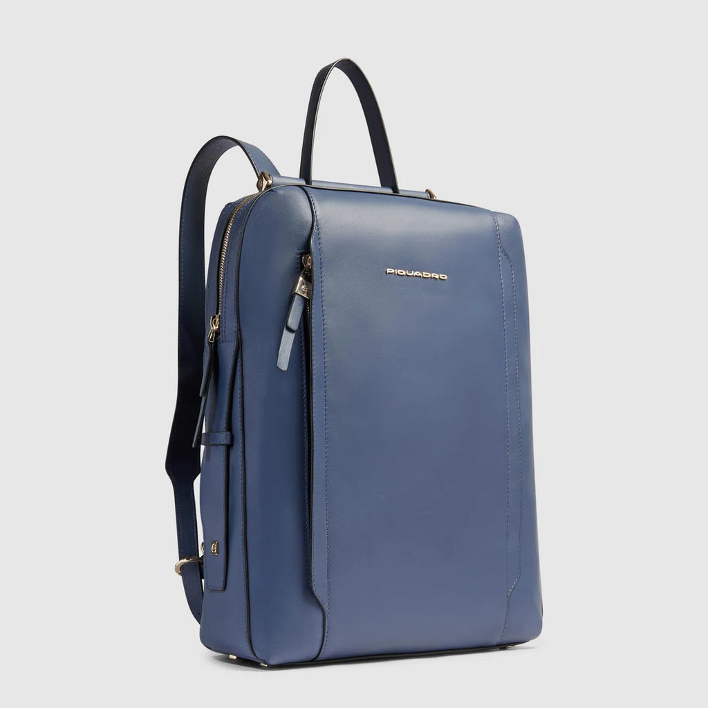 Zaino donna porta pc 14" Blu Mare - Qshops (Piquadro)