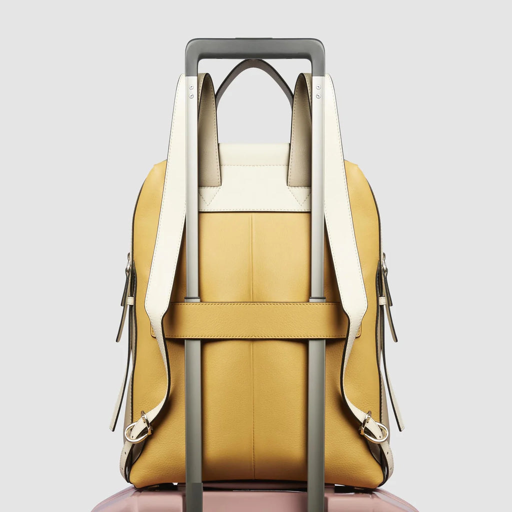 Zaino donna porta pc 14 Giallo Beige - Qshops (Piquadro)