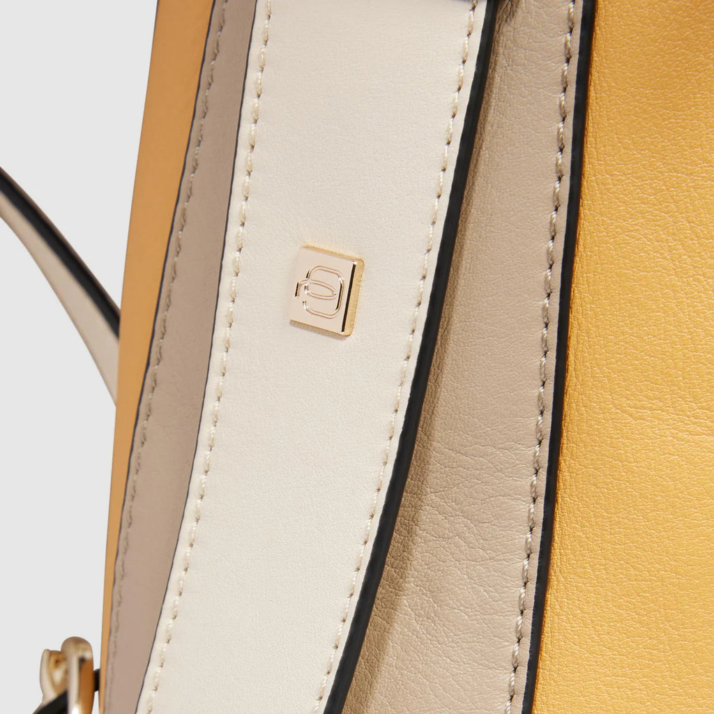 Zaino donna porta pc 14 Giallo Beige - Qshops (Piquadro)