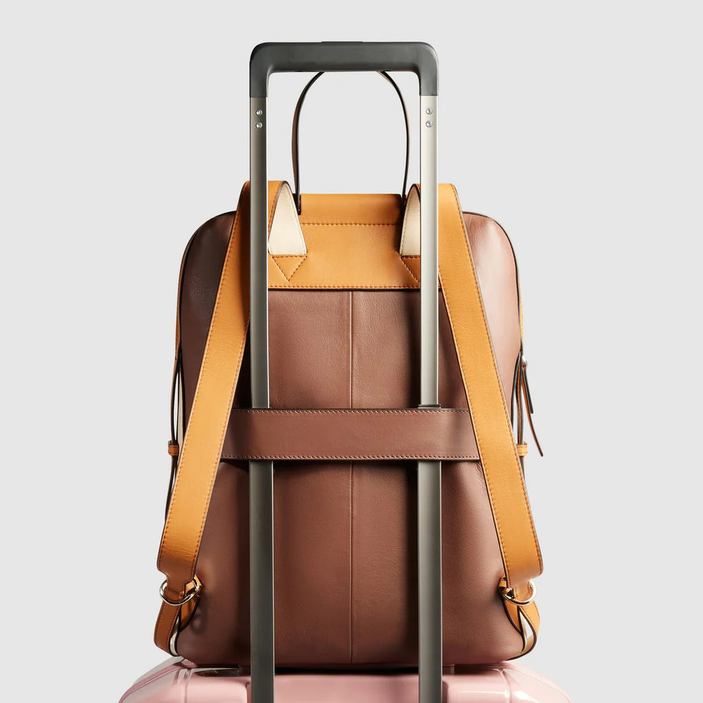 Zaino donna porta pc 14" Marrone Beige - Qshops (Piquadro)