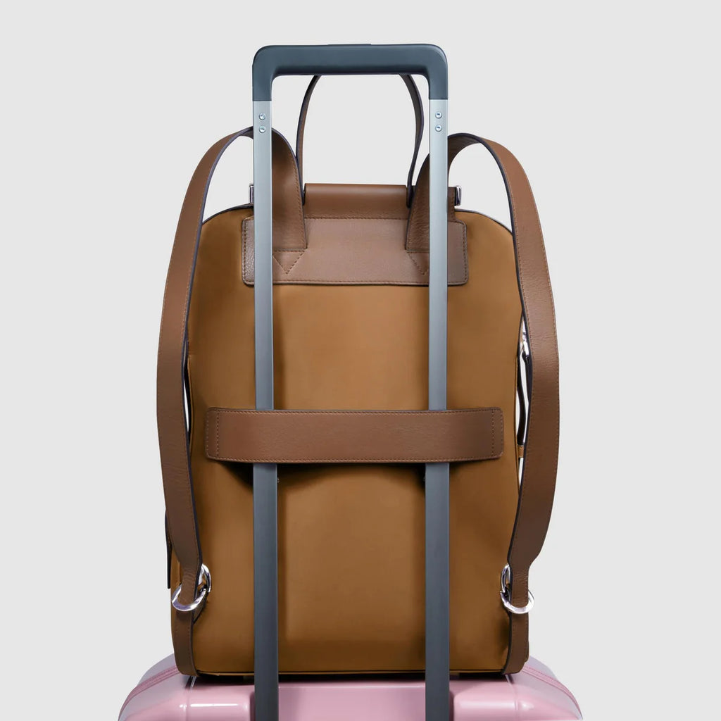 Zaino donna porta pc 14" Cuoio - Qshops (Piquadro)