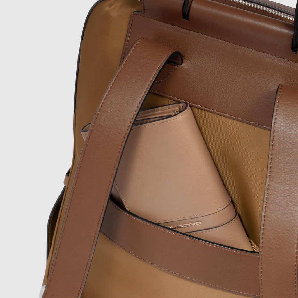 Zaino donna porta pc 14" Cuoio - Qshops (Piquadro)