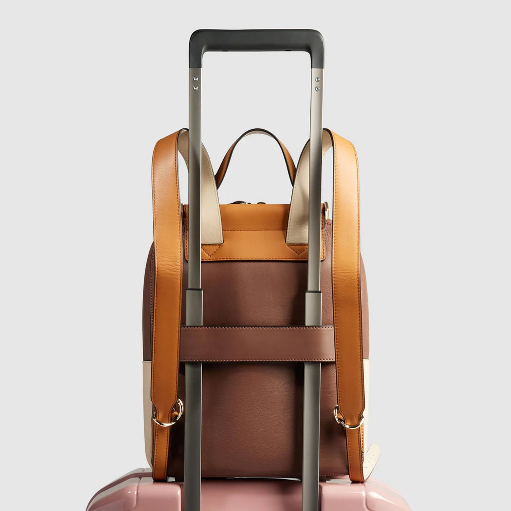 Zaino donna porta iPad Cuoio - Qshops (Piquadro)