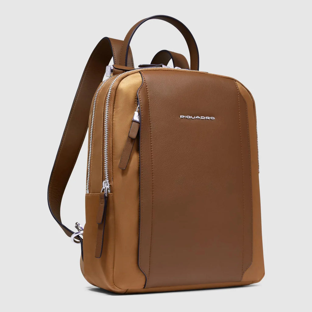 Zaino donna porta iPad Cuoio - Qshops (Piquadro)