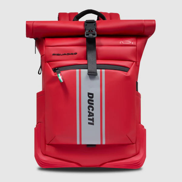 Zaino roll-top Piquadro x Ducati porta pc 15.6 Rosso - Qshops (Piquadro)