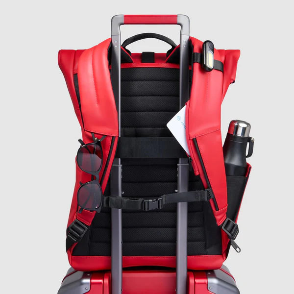 Zaino roll-top Piquadro x Ducati porta pc 15.6 Rosso - Qshops (Piquadro)