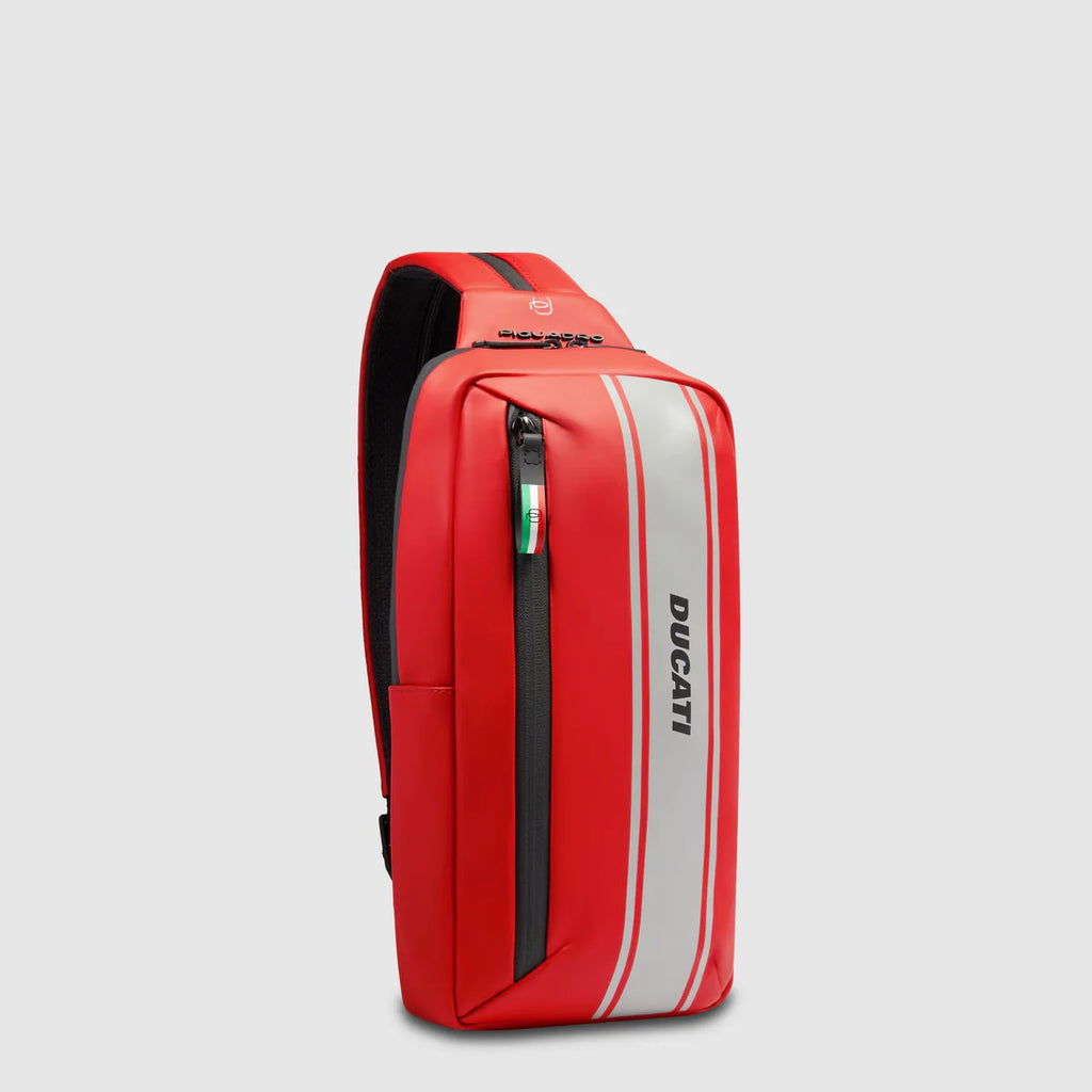 Zaino monospalla uomo "Piquadro x Ducati" Rosso - Qshops (Piquadro)
