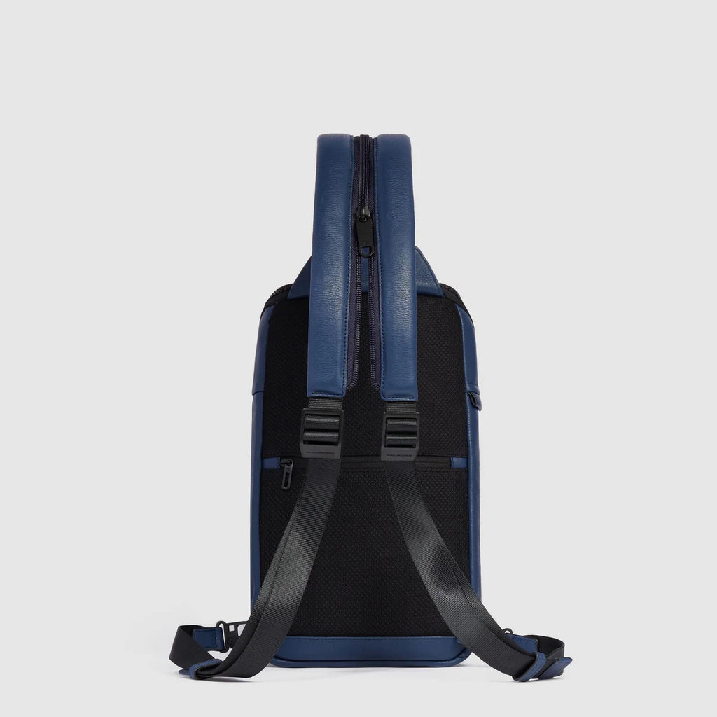 Zaino monospalla uomo porta iPad Mini Blu - Qshops (Piquadro)