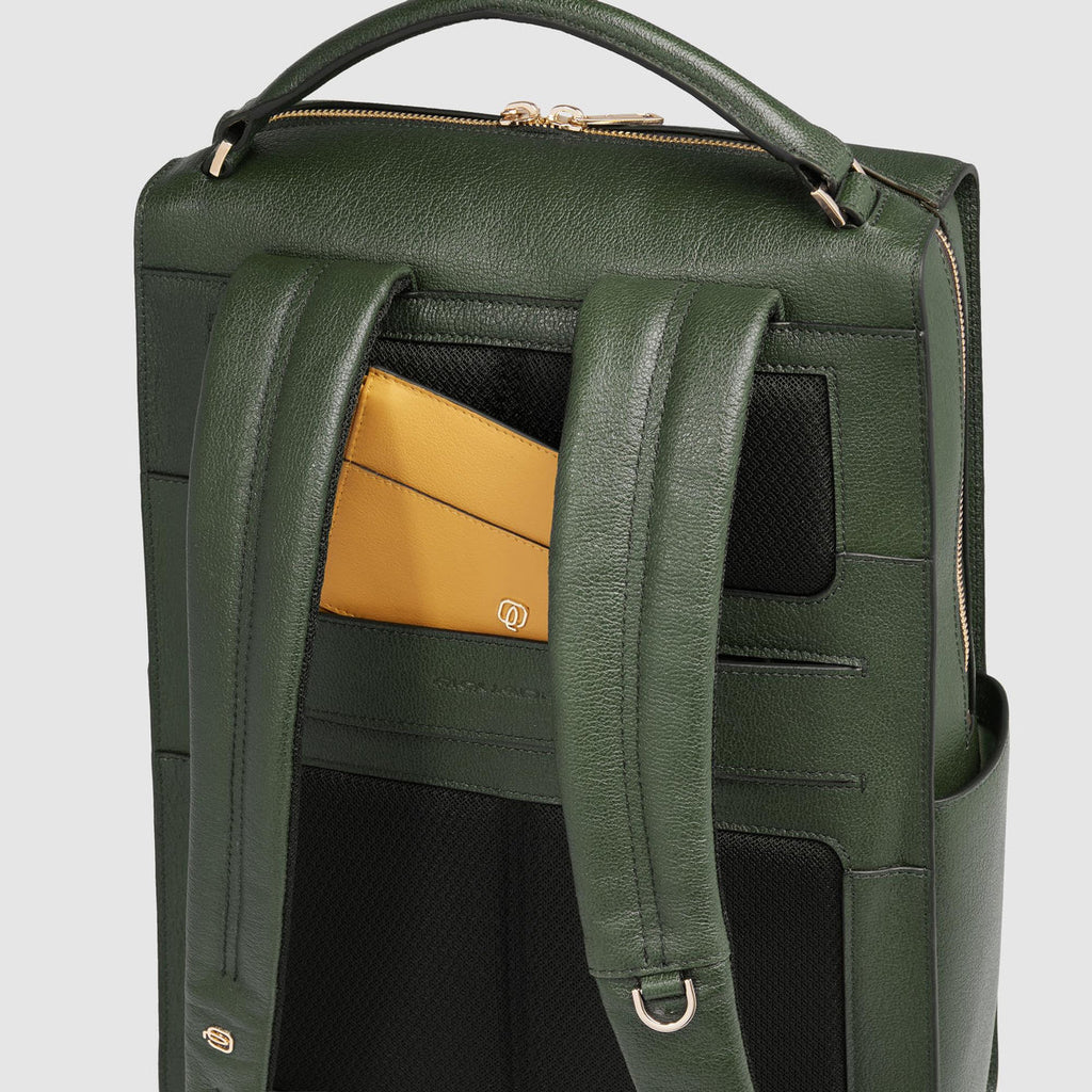 Zaino donna porta pc 14" Verde - Qshops (Piquadro)