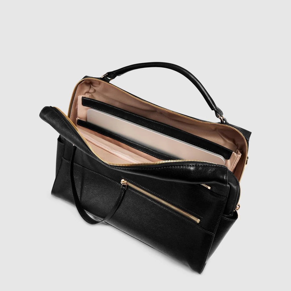 Borsa da ufficio donna porta pc 14" Nero - Qshops (Piquadro)