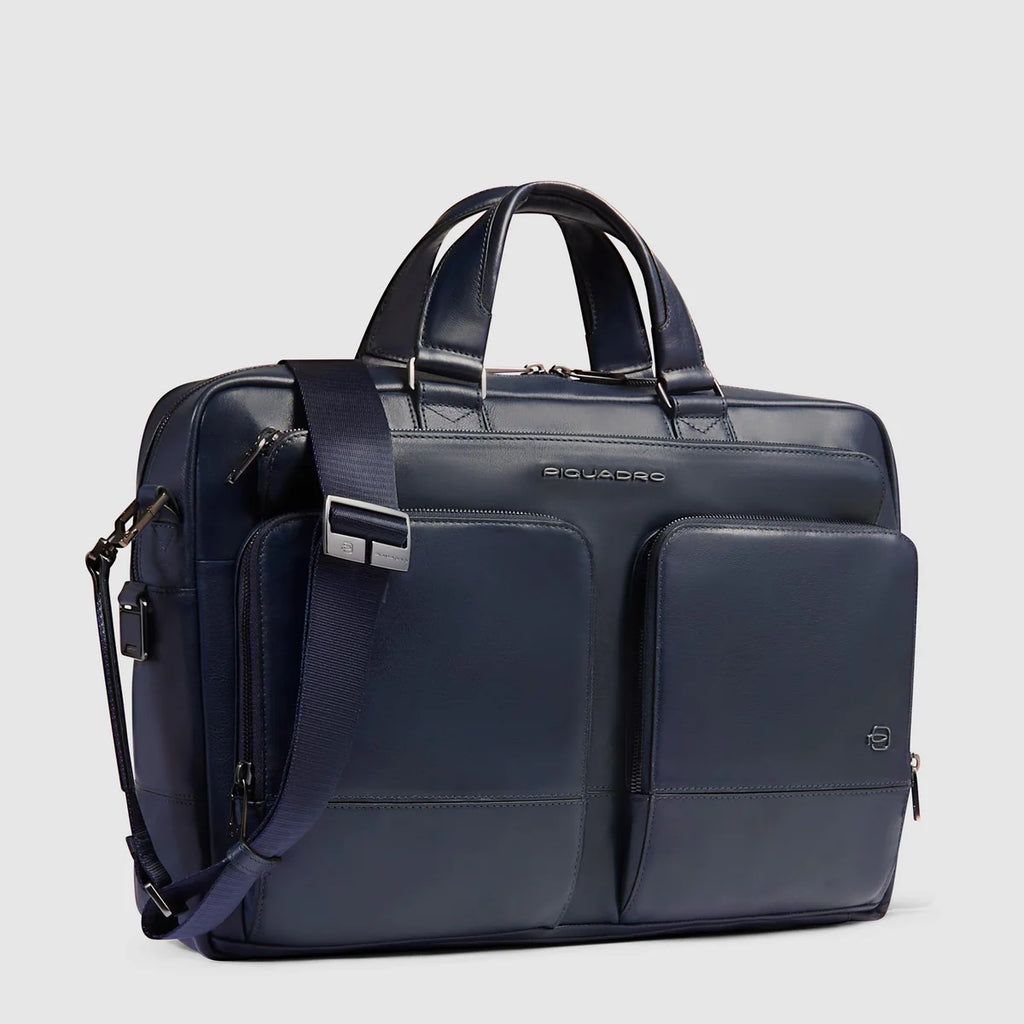 Borsa porta pc 15.6" personalizzabile Blu - Qshops (Piquadro)