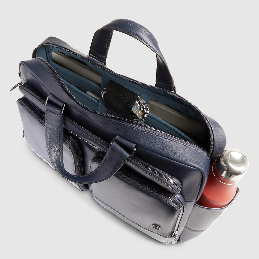 Borsa porta pc 15.6" personalizzabile Blu - Qshops (Piquadro)