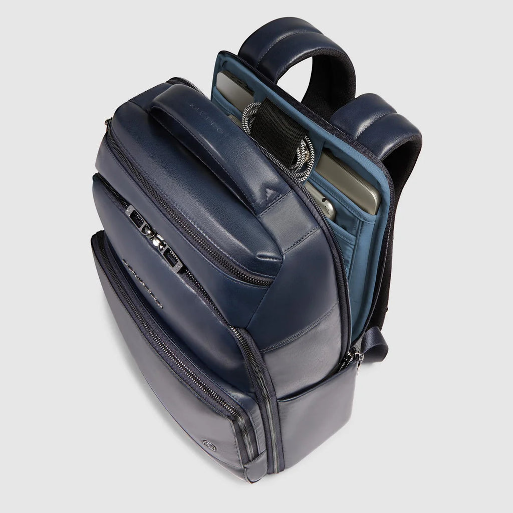 Zaino uomo porta pc 14" personalizzabile Blu - Qshops (Piquadro)