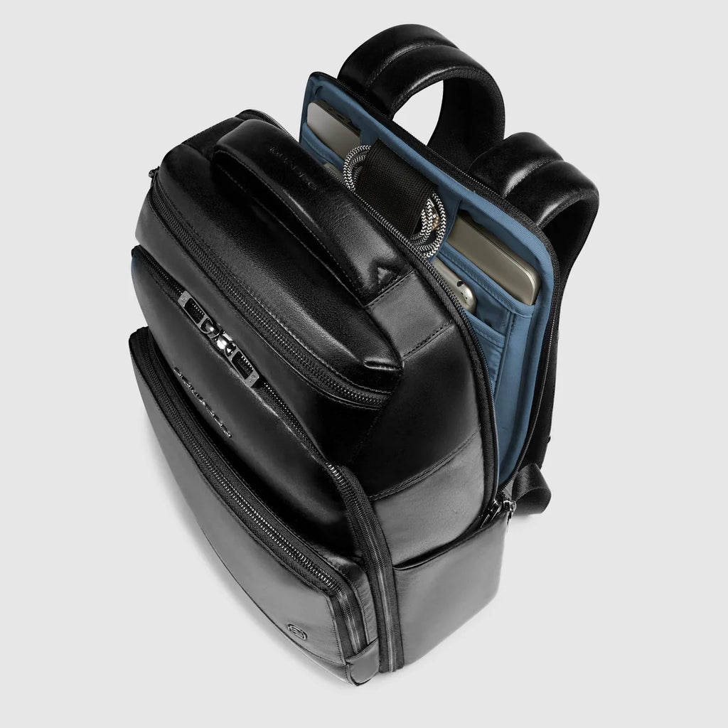 Zaino uomo porta pc 14" personalizzabile Nero - Qshops (Piquadro)