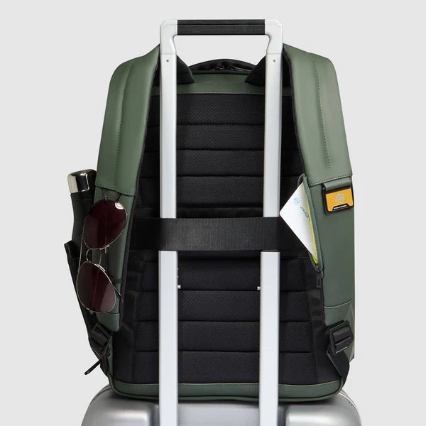 Zaino da viaggio resistente all'acqua espandibile Verde - Qshops (Piquadro)