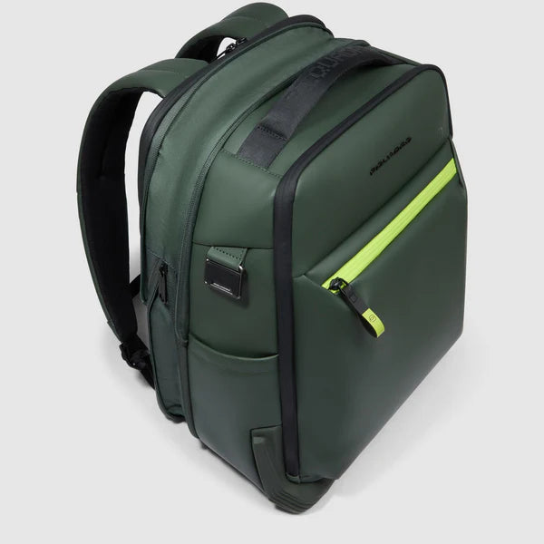 Zaino da viaggio resistente all'acqua espandibile Verde - Qshops (Piquadro)