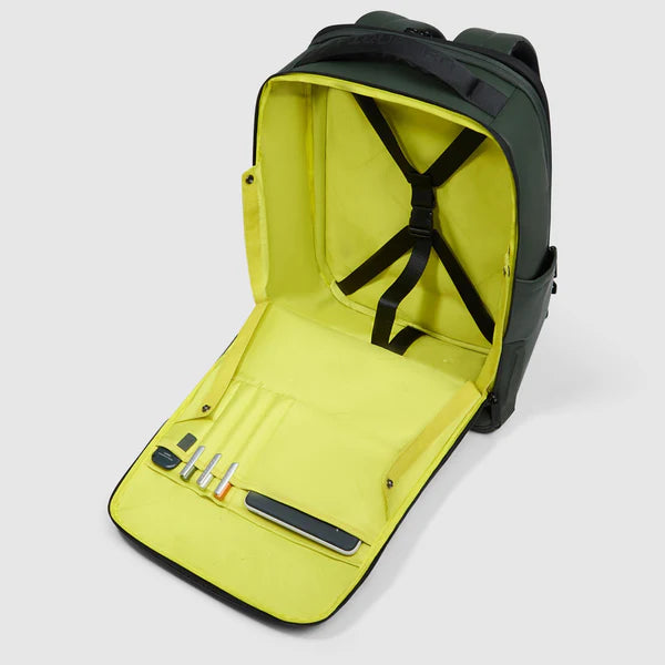 Zaino da viaggio resistente all'acqua espandibile Verde - Qshops (Piquadro)