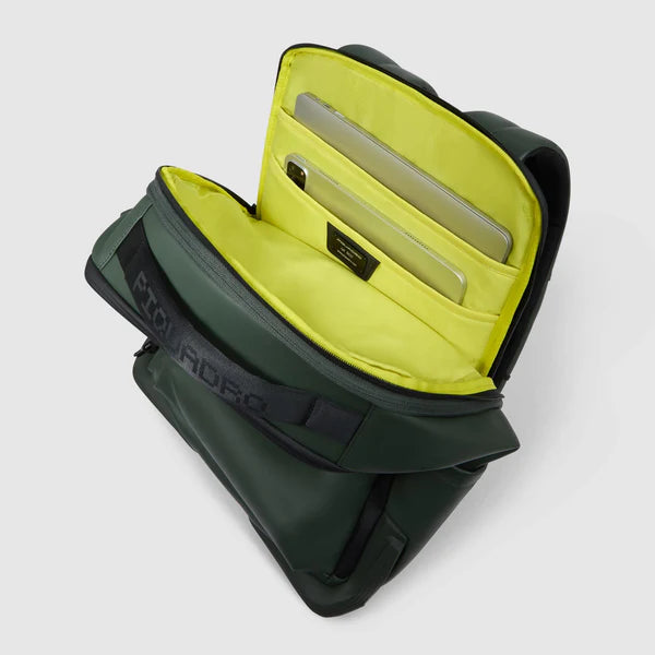 Zaino da viaggio resistente all'acqua espandibile Verde - Qshops (Piquadro)