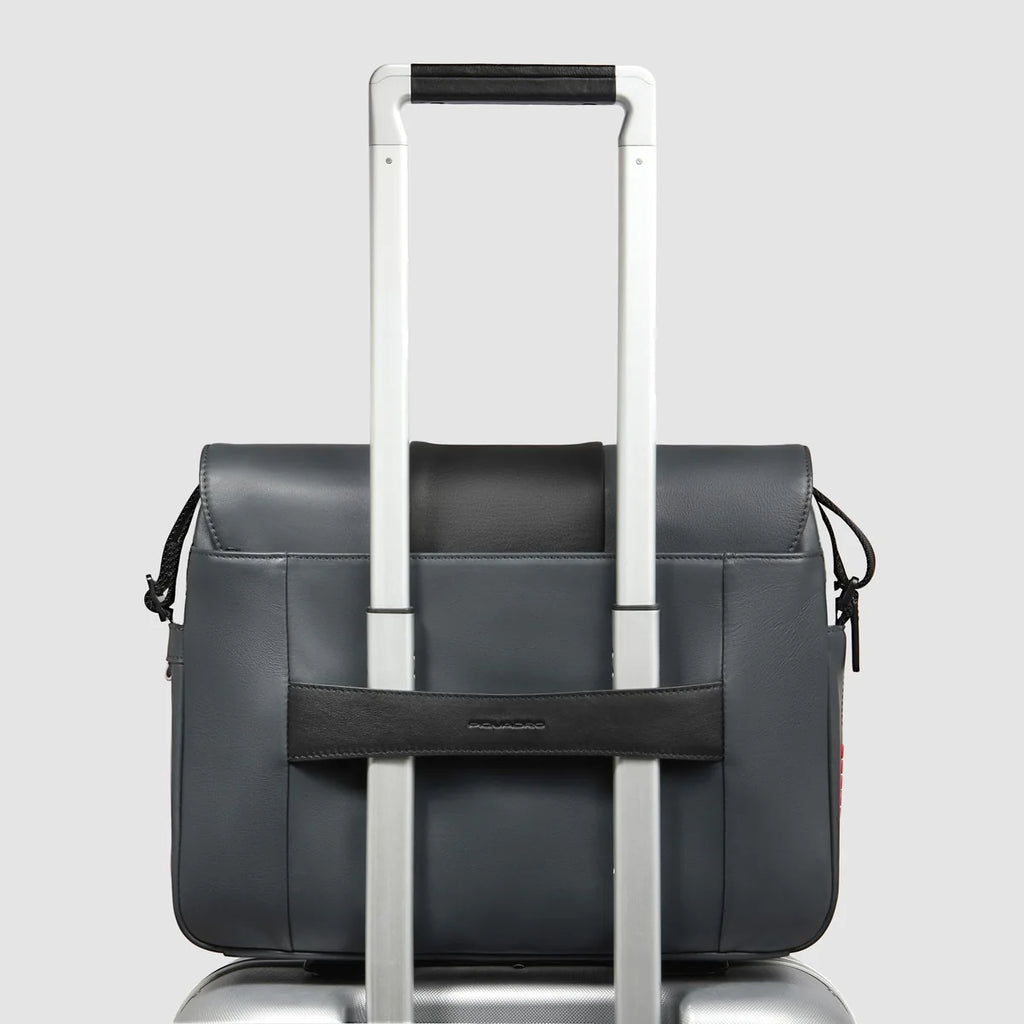 Borsa messenger uomo porta pc 14" Grigio Nero - Qshops (Piquadro)
