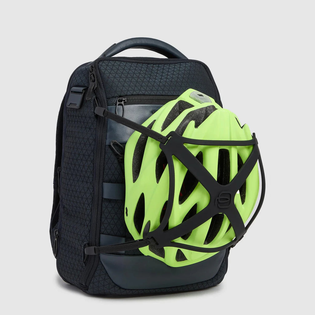 Zaino da viaggio modulare in tessuto riciclato Blu - Qshops (Piquadro)