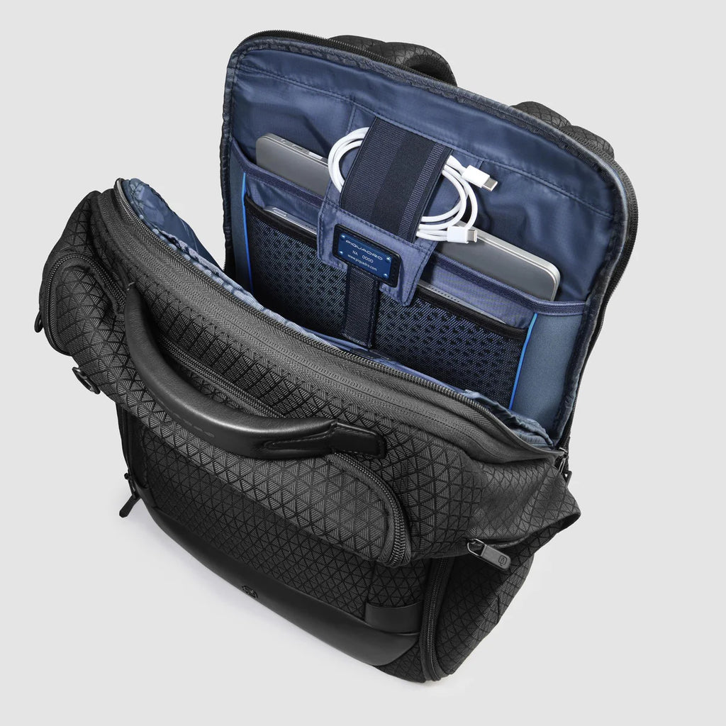 Zaino da viaggio modulare porta pc 17.3" Nero - Qshops (Piquadro)