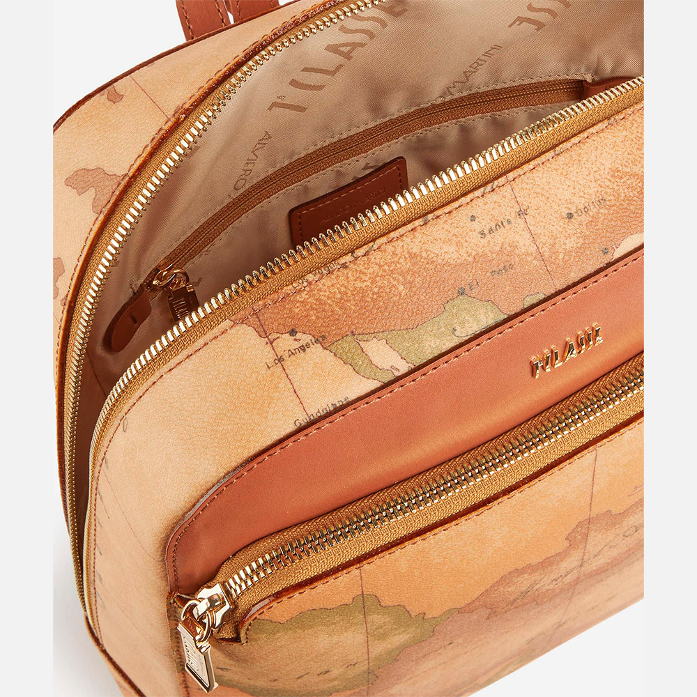 Zaino in tessuto stampa Geo Classic Naturale - Qshops (Alviero Martini 1A Classe)