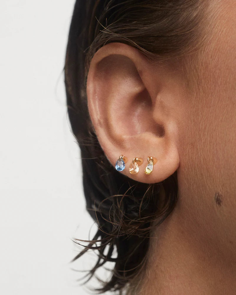 Orecchino a cerchio singolo Lily verde - Qshops (PDPAOLA)