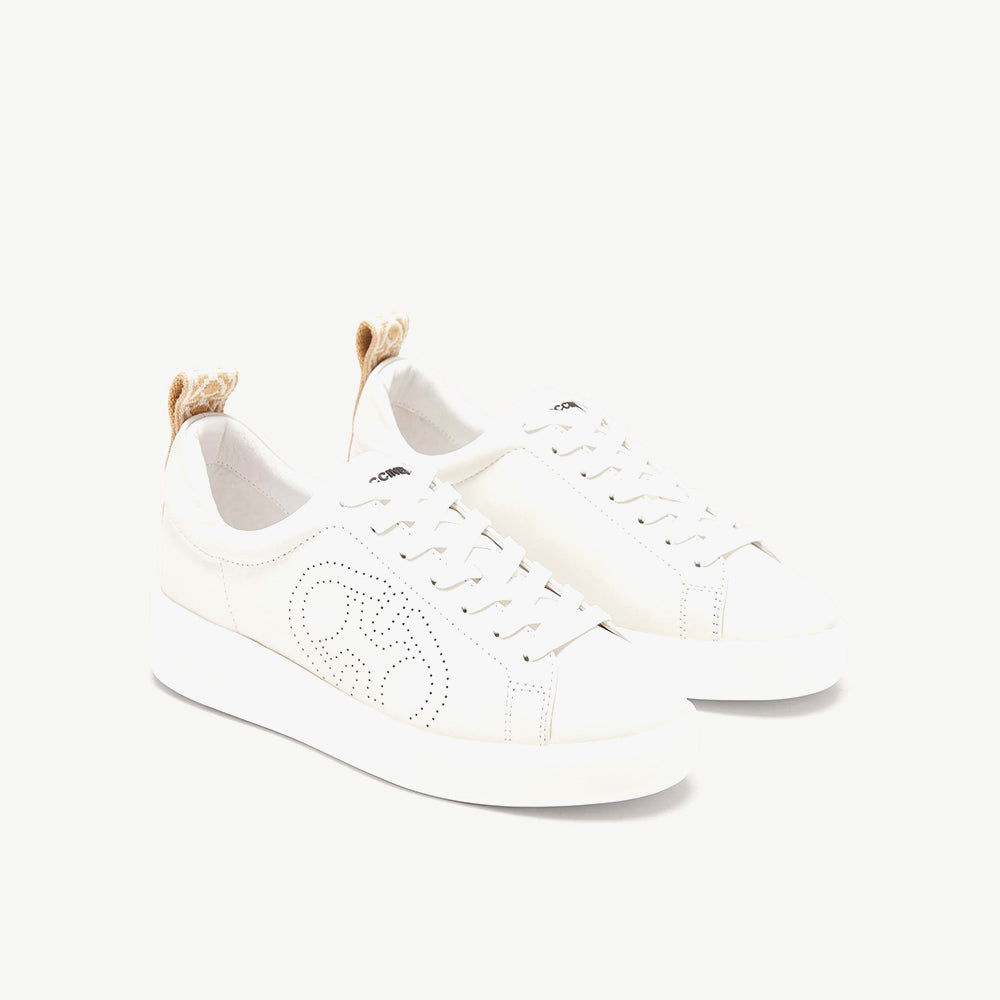 Coccinelle Monogram Perforee Sneakers - Qshops (Coccinelle)