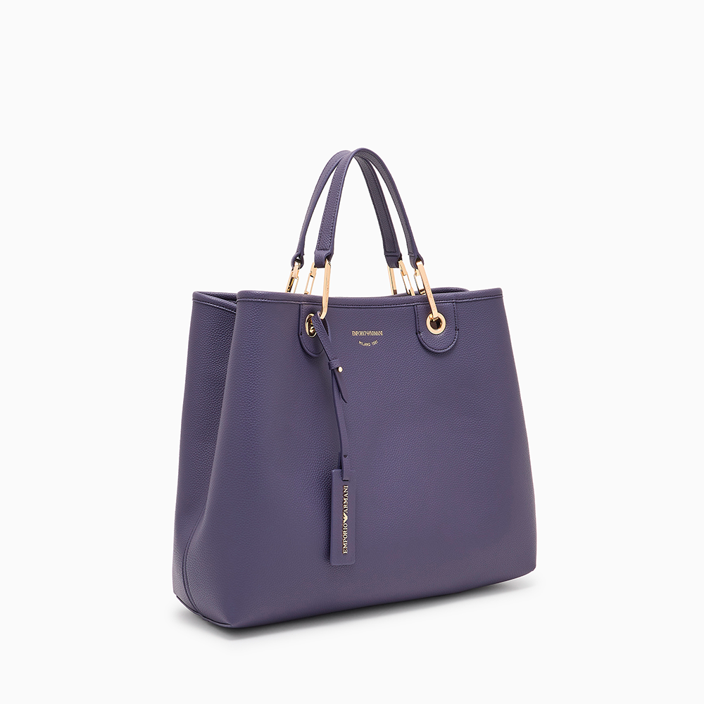 Shopper media MyEA stampa cervo Blu - Qshops (Emporio Armani)