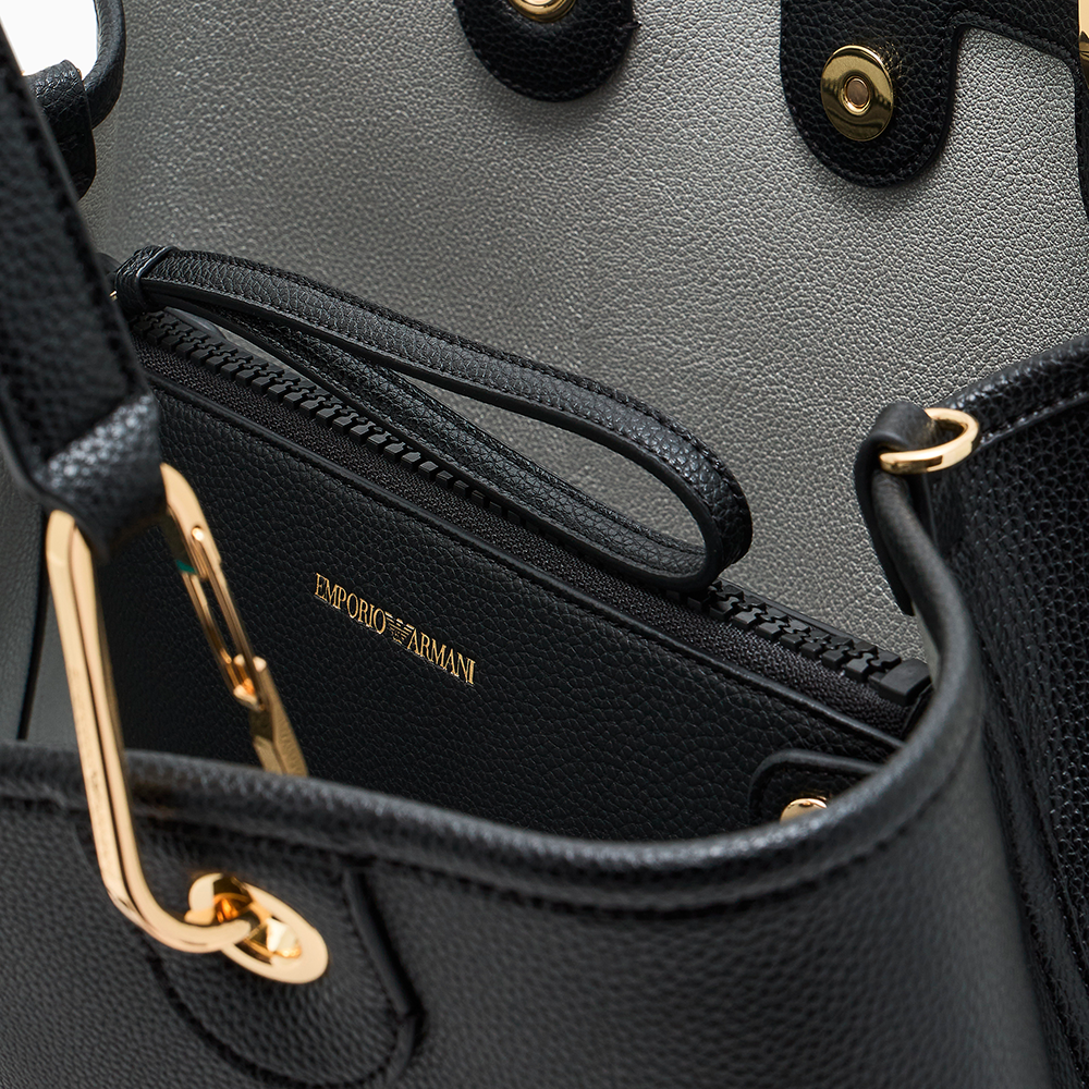 Shopper media MyEA stampa cervo Nero - Qshops (Emporio Armani)