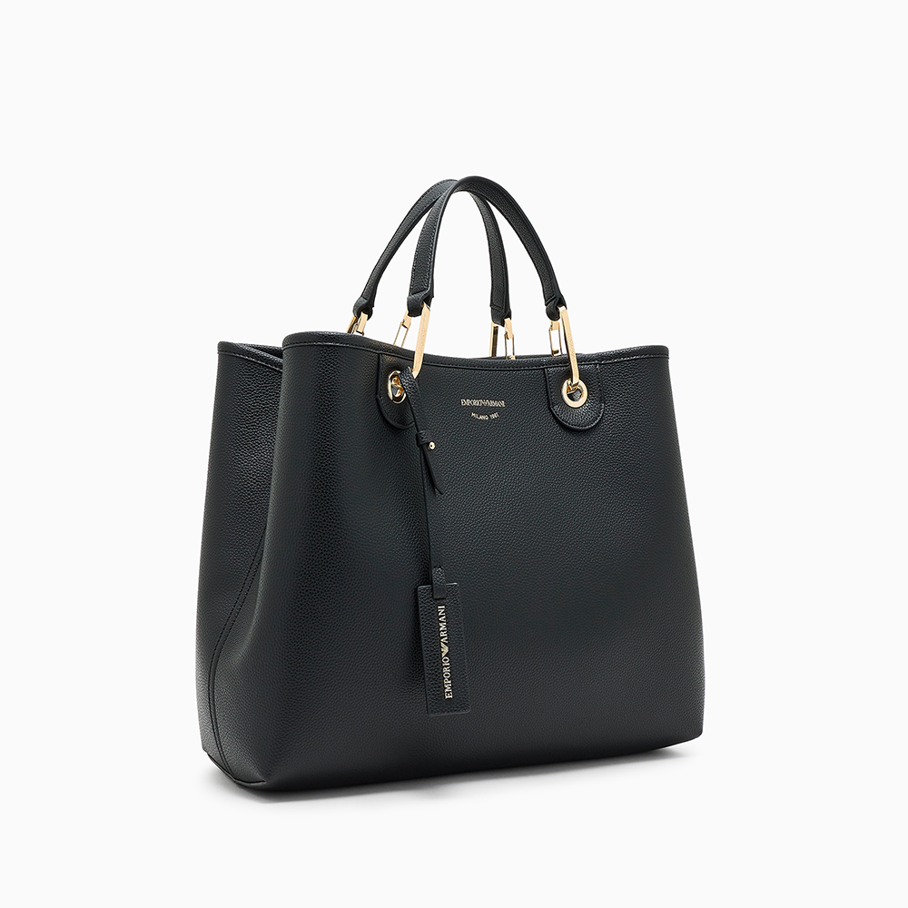 Shopper media MyEA stampa cervo Nero - Qshops (Emporio Armani)