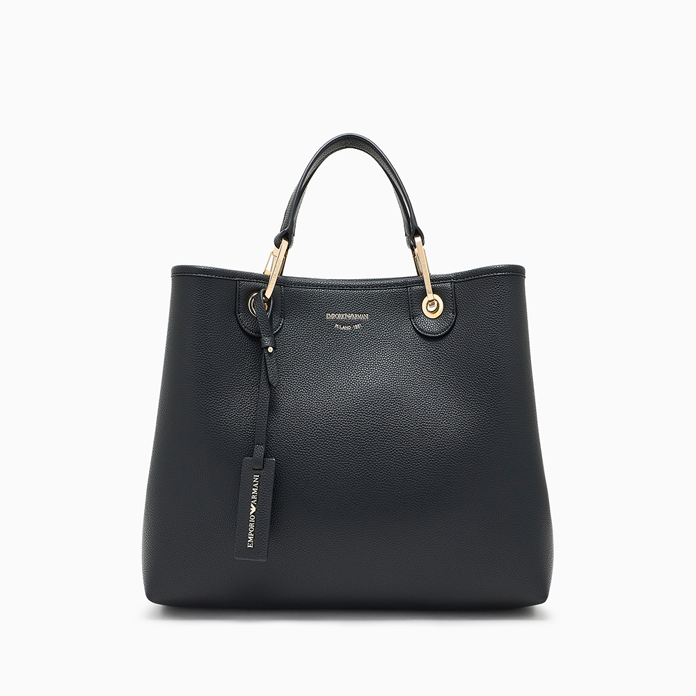 Shopper media MyEA stampa cervo Nero - Qshops (Emporio Armani)