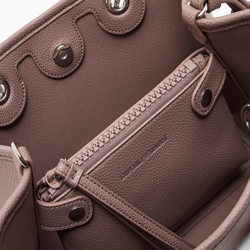 Shopper piccola MyEA stampa cervo Cammello - Qshops (Emporio Armani)