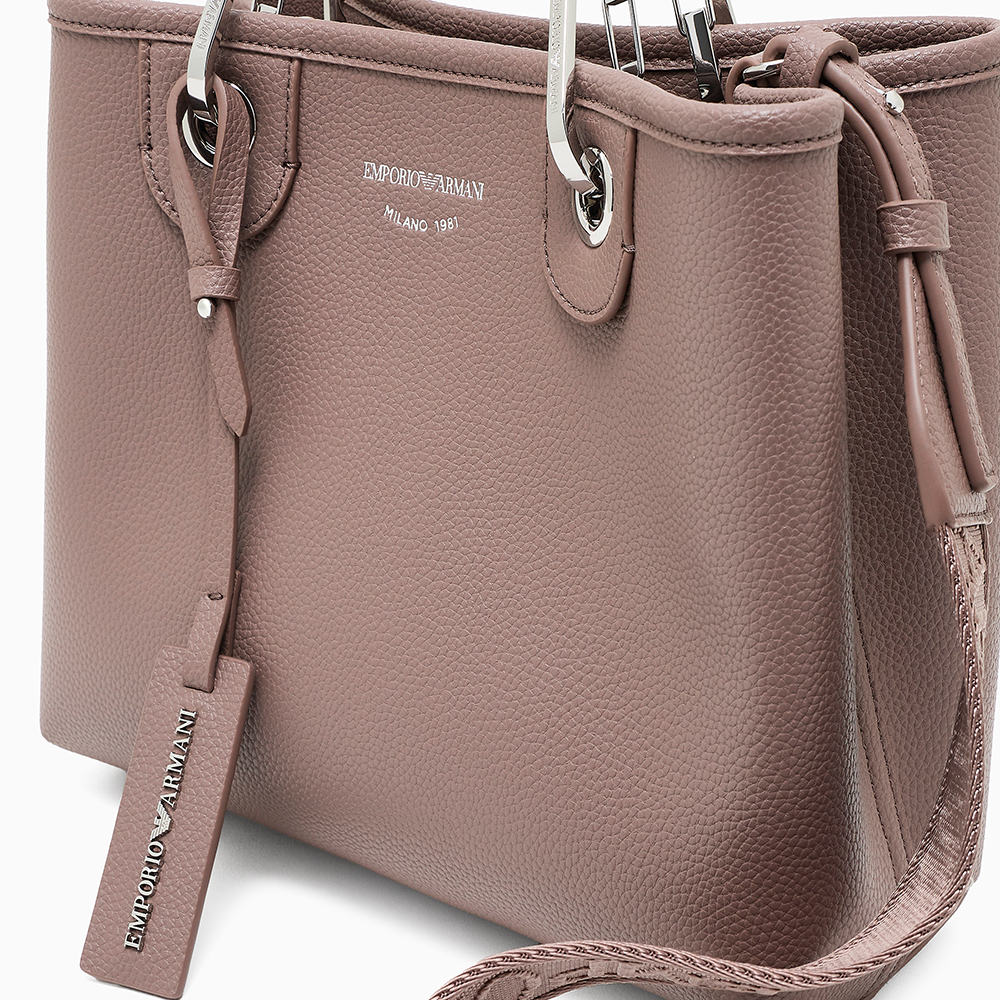Shopper piccola MyEA stampa cervo Cammello - Qshops (Emporio Armani)