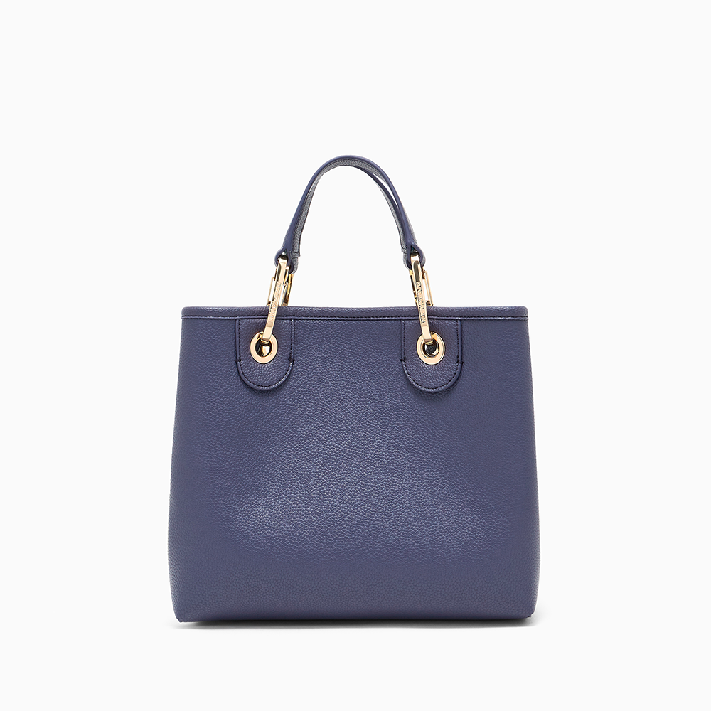 Shopper piccola MyEA stampa cervo Blu - Qshops (Emporio Armani)
