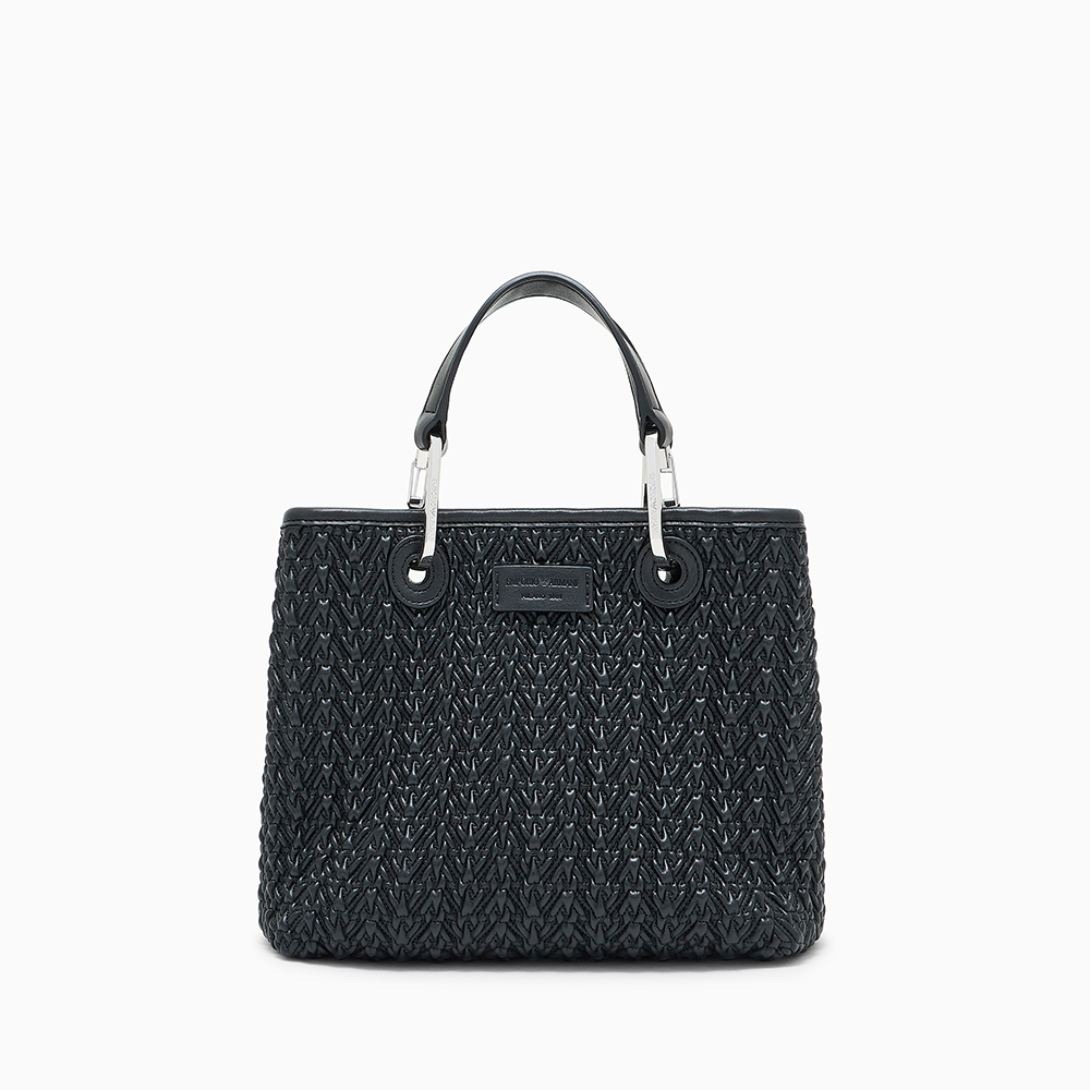 Shopper piccola MyEA effetto trapuntato Nero - Qshops (Emporio Armani)