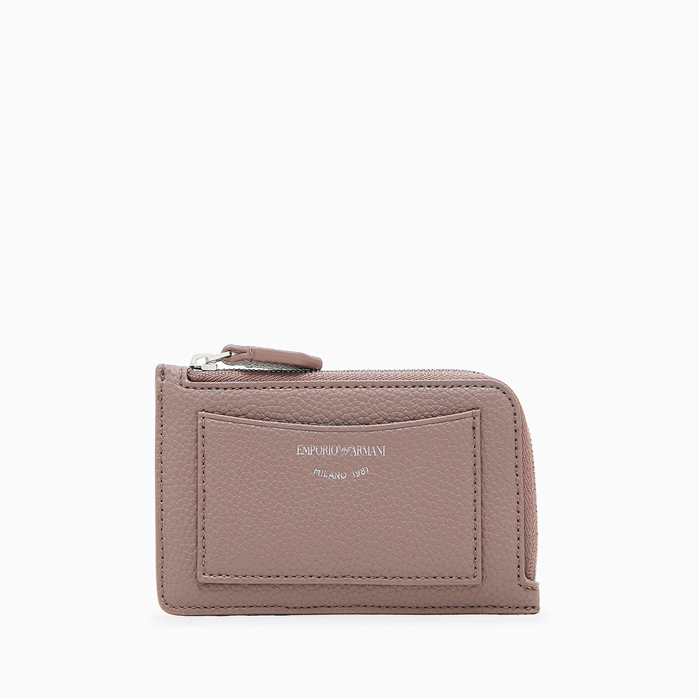 Portacarte zip around MyEA stampa cervo Beige - Qshops (Emporio Armani)